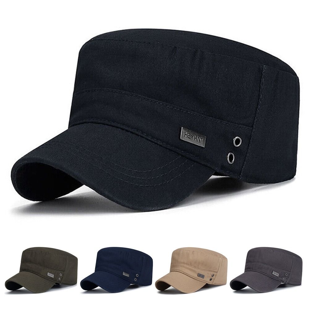 Snapback Hat Flat - หมวกทรงแบนโฟร์ซีซั่นส์หมวกทหารสำหรับทั้งชายและหญิงแฟชั่นหมวกเบสบอลแห้งเร็วระบายอากาศได้หมวกบังแดดกลางแจ้งหมวกลำลองแบบปรับได้