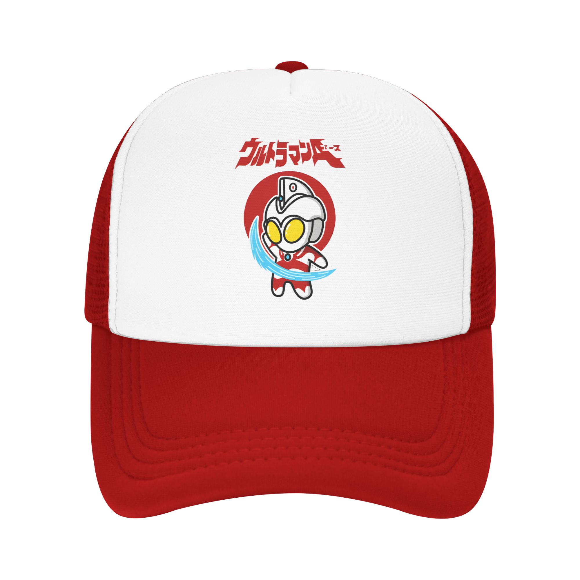 Trucker Cap Mesh - หมวกโฟมอัลตร้าแมน หมวกเบสบอลตาข่ายระบายอากาศสำหรับฤดูร้อน หมวกกันแดดแบบสบาย ๆ ปรับได้