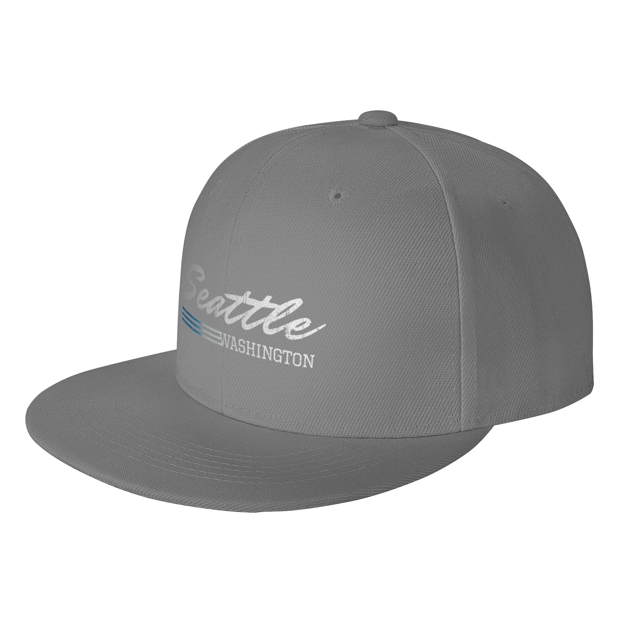 Baseball Cap Structured - หมวกแก๊ปแฟชั่นซีแอตเทิล วอชิงตัน ซิตี้ คัลเลอร์ส ทรงแบน ปีกโค้ง