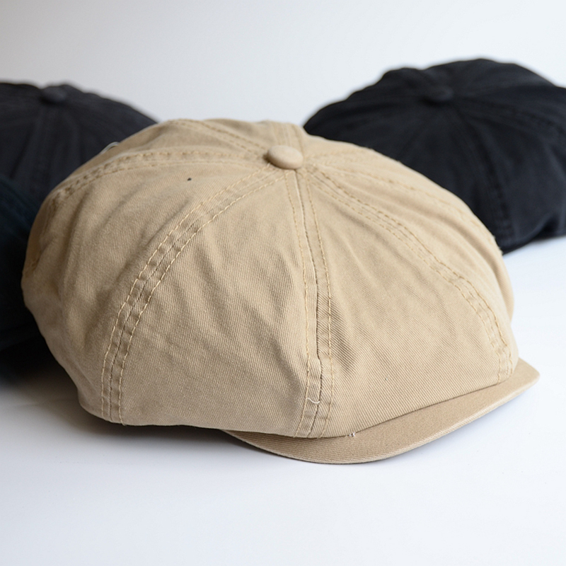 ผู้ชายหัวNewsboyหมวกPeakyหมวกV - Dad Hat Cotton บทวิจารณ์และราคา