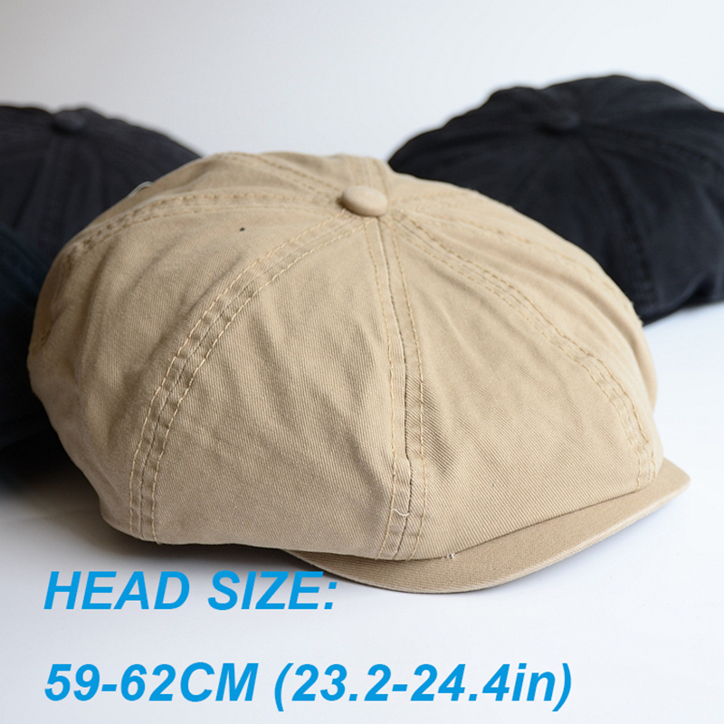 ผู้ชายหัวNewsboyหมวกPeakyหมวกV - Dad Hat Cotton บทวิจารณ์และราคา