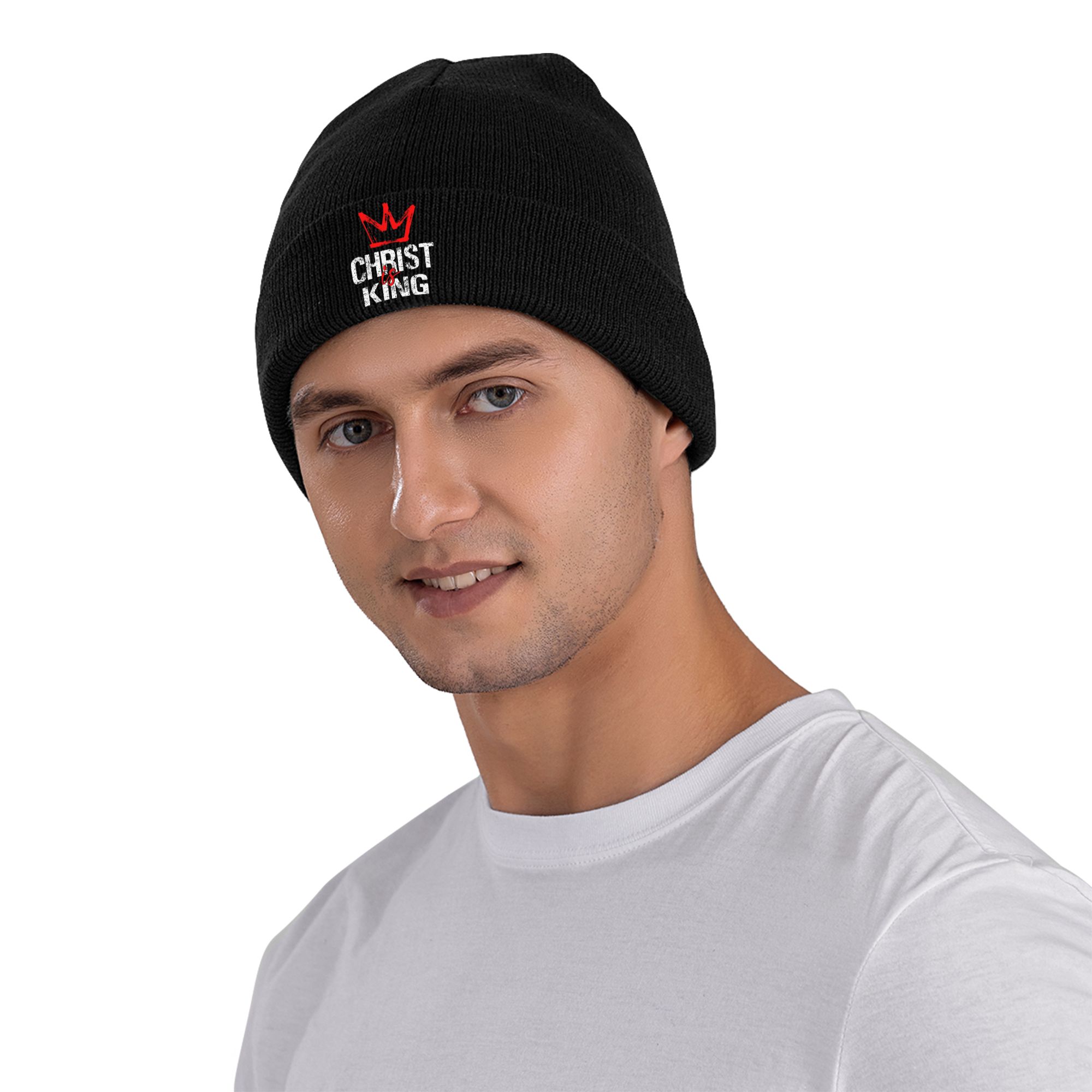 หมวกบีนนี่ถักลายริบสำหรับผู้ชา - Beanie Cuffed Knit บทวิจารณ์และราคา