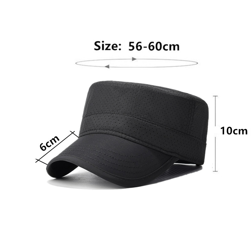 หมวกทหารตาข่ายระบายอากาศบางเฉี - Snapback Hat Flat บทวิจารณ์และราคา