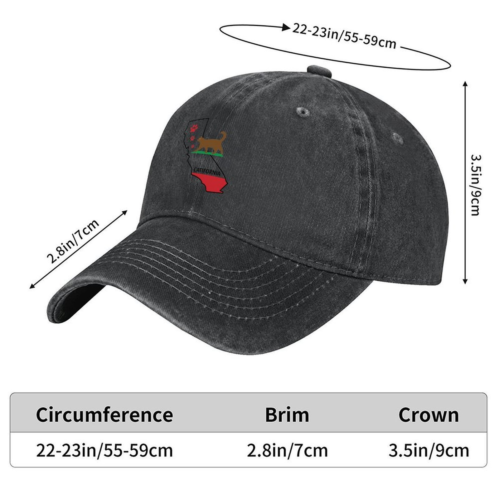 หมวกเบสบอลลายพิมพ์อุ้งเท้าแมว  - Golf Cap Dad บทวิจารณ์และราคา