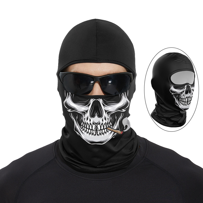 Seluruh wajah ไหมพรมลายหัวกระโ - Skull Cap Helmet Liner บทวิจารณ์และราคา