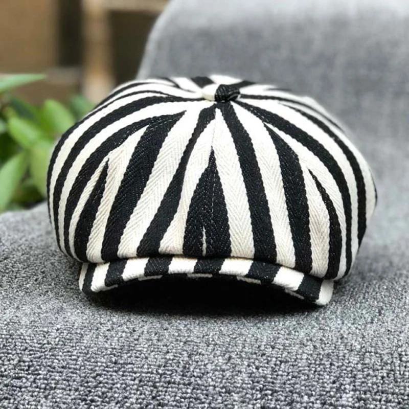 หมวกทรงนิวส์บอย ผ้าฝ้ายลายทาง  - Dad Hat Cotton บทวิจารณ์และราคา