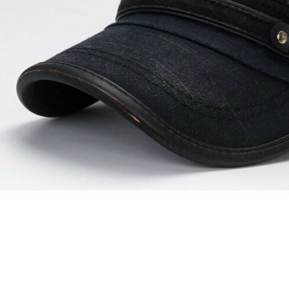 หมวกแก๊ปผ้าเดนิมทรงแบน ระบายอา - Snapback Hat Flat บทวิจารณ์และราคา