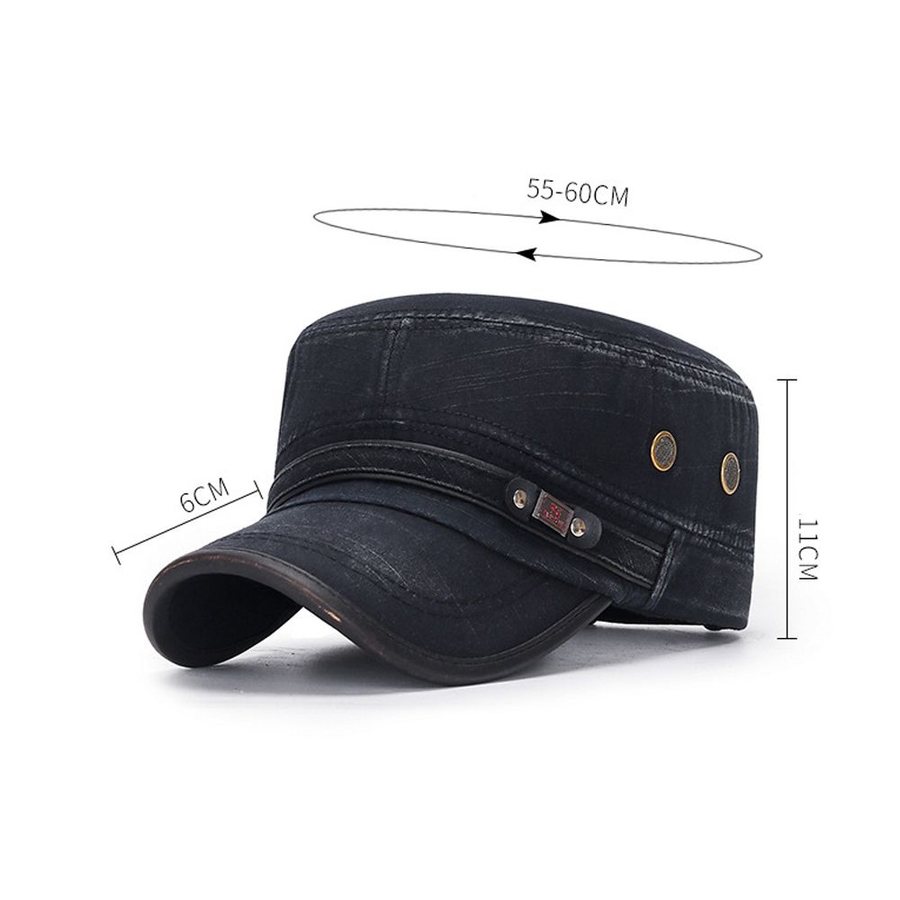 หมวกแก๊ปผ้าเดนิมทรงแบน ระบายอา - Snapback Hat Flat บทวิจารณ์และราคา